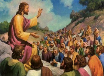 Imagini pentru Jesus and crowd